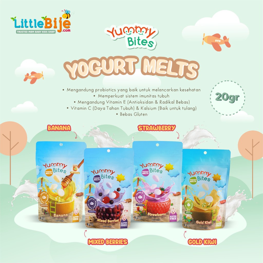 Jual Yummy Bites Yogurt Melts Shopee Indonesia