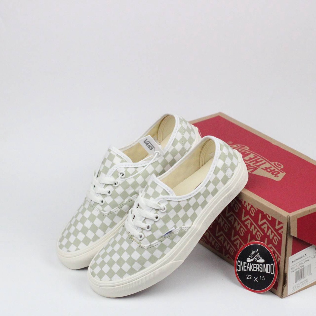 Vans on sale marshmallow checkerboard