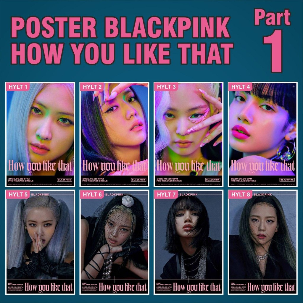 Jual POSTER BLACKPINK HOW YOU LIKE THAT JENNIE LISA JISOO ROSE KPOP ...