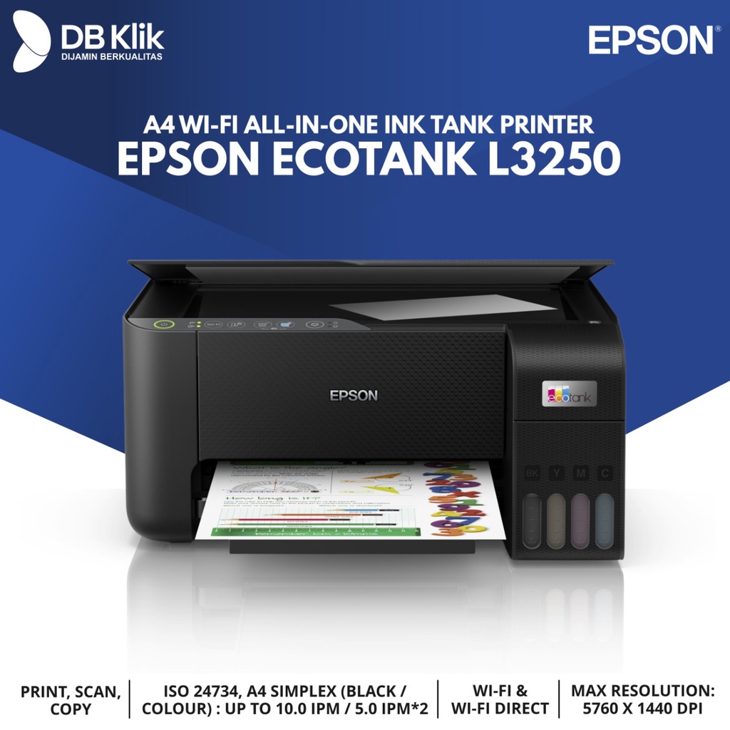 Jual Printer EPSON EcoTank L3250 A4 All In One-EPSON L3250 Ink Tank ...