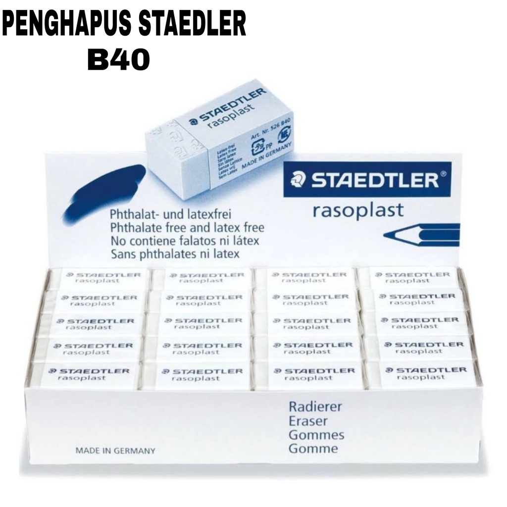 Jual Penghapus / Stip Staedler / Eraser Staedtler Kecil B40 | Shopee ...