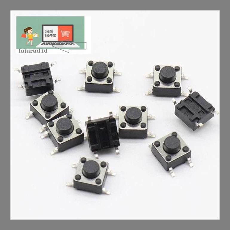 Jual Fardd0R5 Push Button 6X6X6 Smd 4Pin Tactile Momentary Switch ...