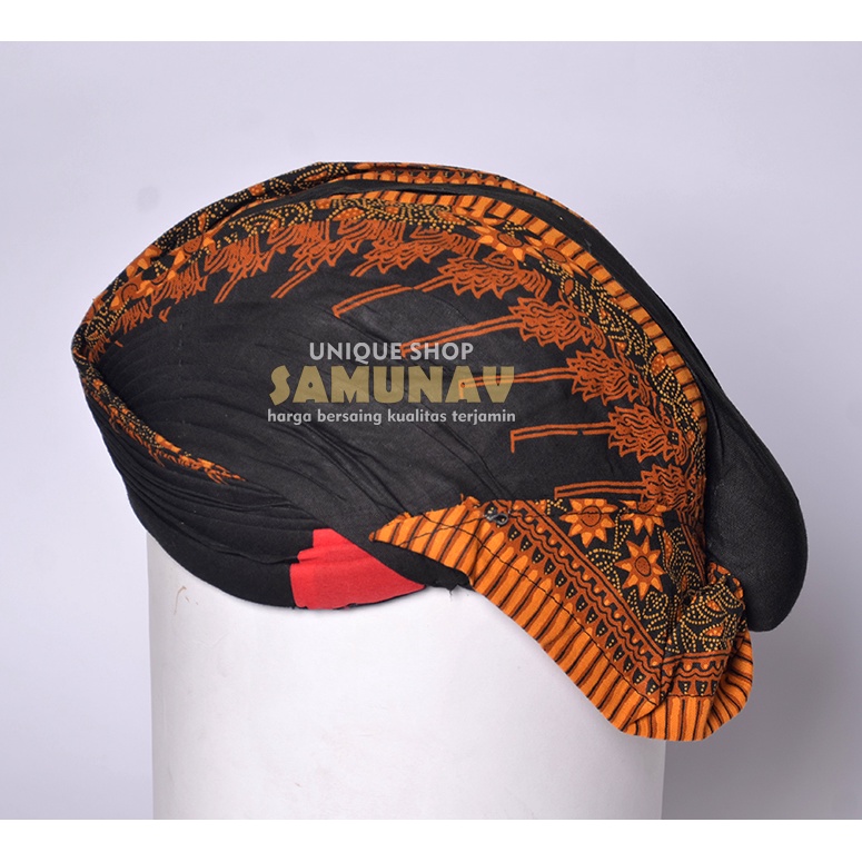 Jual Blangkon Yogyakarta mataram Alusan motif modang kembang | Shopee ...