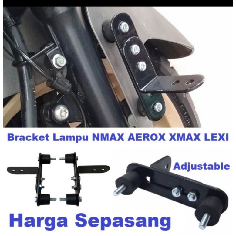 Jual Bracket Lampu Tembak Sorot Breket Dudukan Led Braket Spakbor Motor