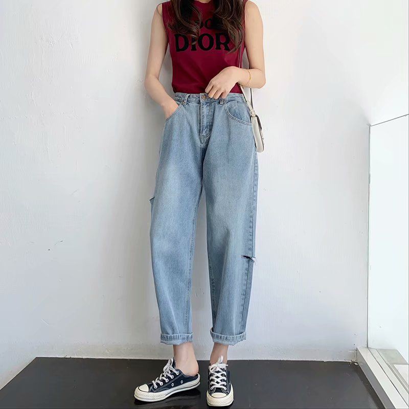 Boyfriend jeans hot sale korean style