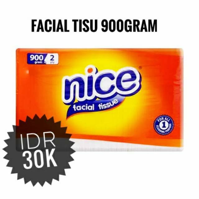 Jual TISSUE NICE FACIAL 2PLY - 900 GRAM | Shopee Indonesia