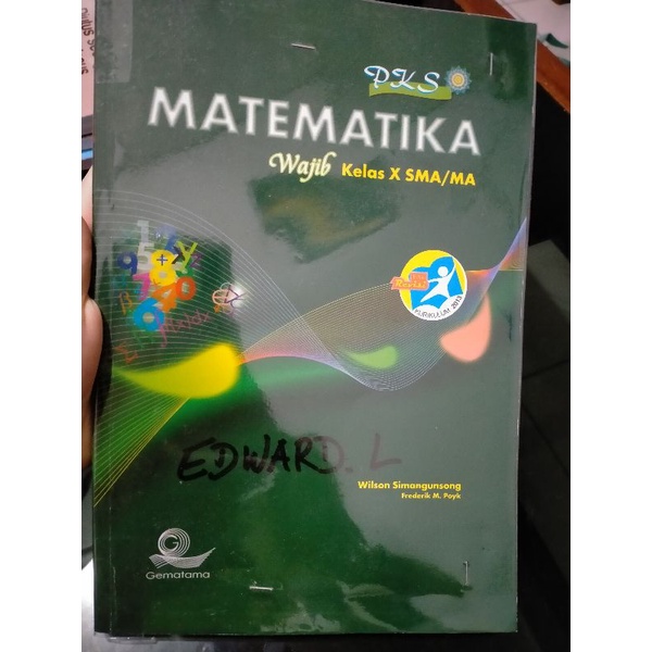 Jual Buku Pks Matematika Wajib Sma Kelas X Penerbit Gematama Shopee Indonesia