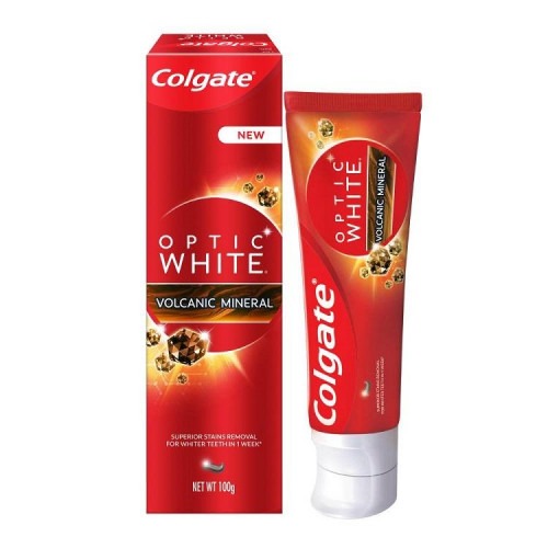 Jual Colgate Optic White Volcanic Mineral Toothpaste 100Gr | Shopee ...
