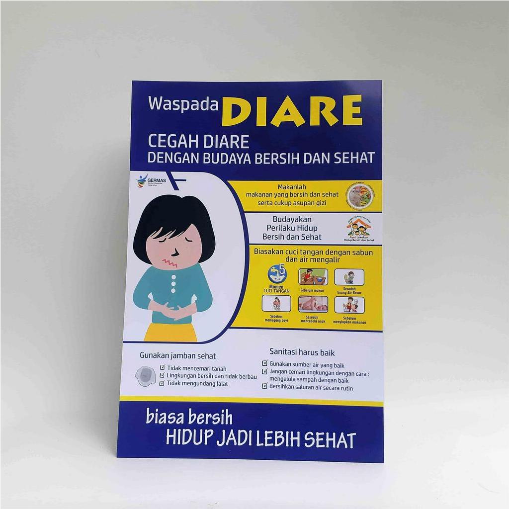 Jual Poster Penyakit | Poster Diare | Poster Waspada Diare | Cegah ...