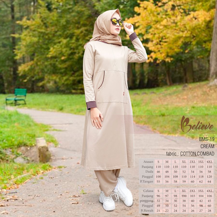 Jual Baju Olahraga Wanita Muslimah Believe Bms Ori Atau Asli