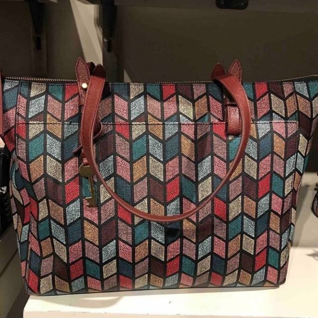 Fossil rachel 2025 tote fall multi