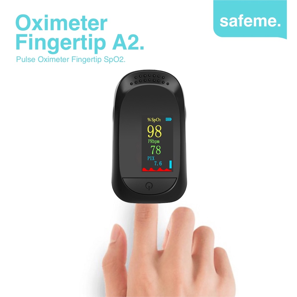 Jual Pulse Oximeter Fingertip A2 Alat Pengukur Kadar Saturasi Oksigen ...