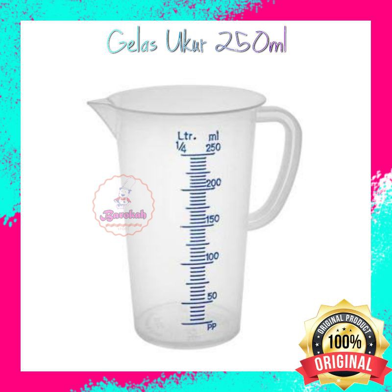 Jual Gelas Ukur 250ml Plastik Acrylic Measuring Cup Gelas Takar Shopee Indonesia 6037