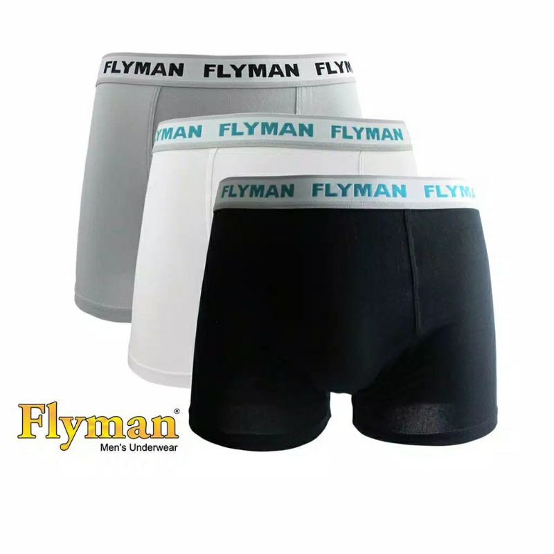 Jual Flyman Celana Dalam Boxer Pria 1 Pcs Premium FM 3056 | Shopee ...