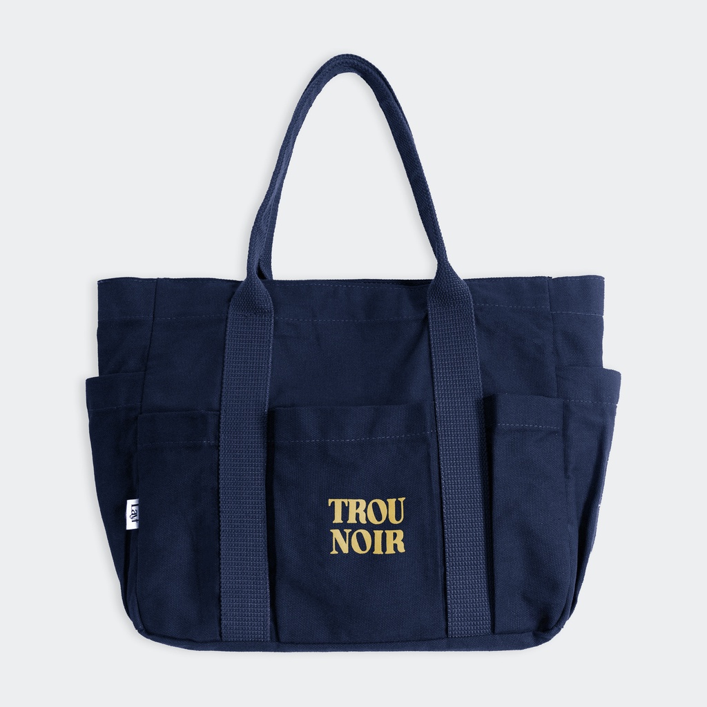 Jual Layf - Trou Noir - Navy Canvas Totebag | Shopee Indonesia