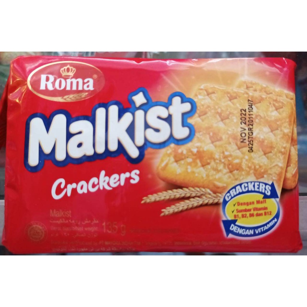 Jual Biskuit Roma Malkist Crackers 135 gr | Shopee Indonesia