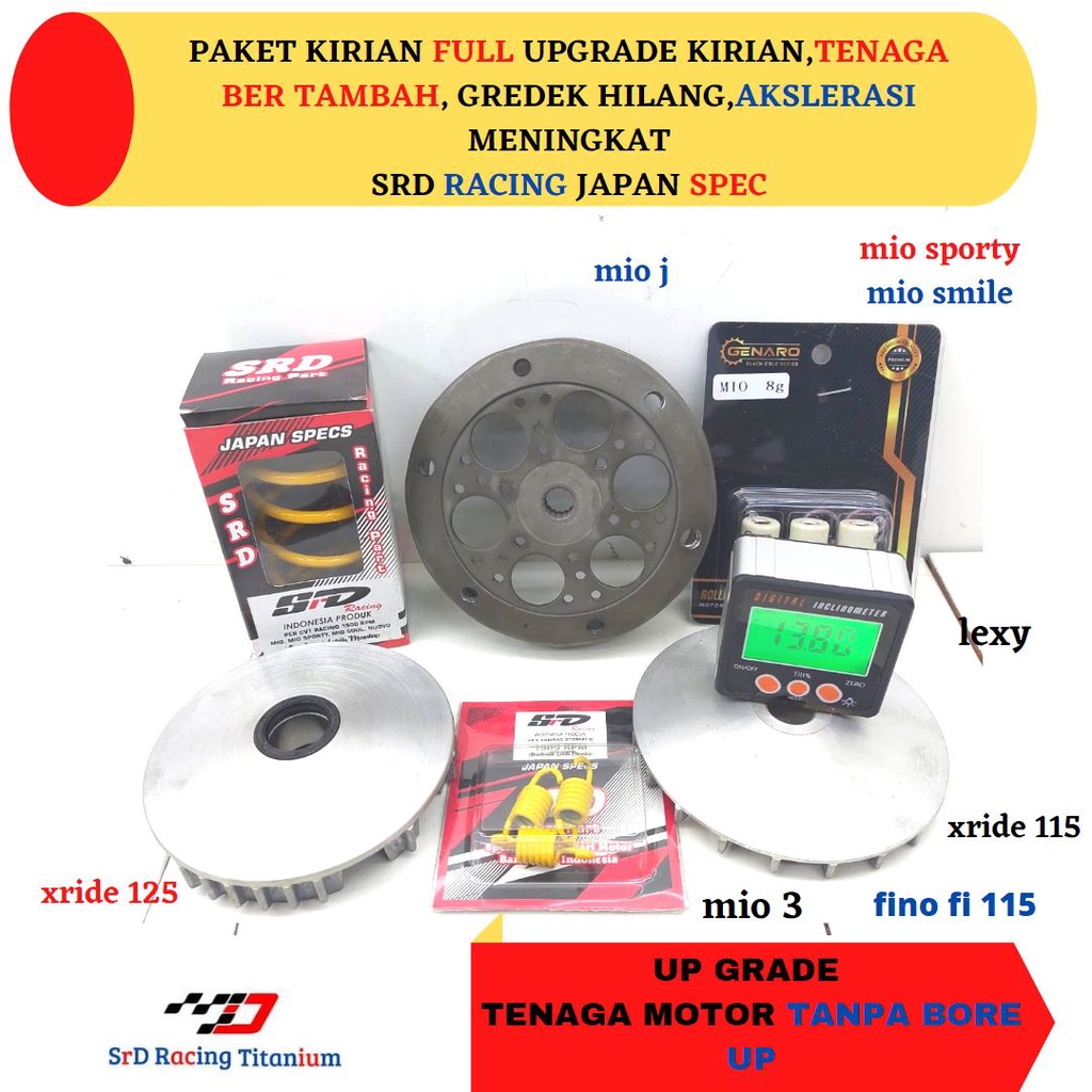 Jual FULL UPGRADE CVT NMAX PAKET KIRIAN MIO MIO J MIO M3 AEROX NMAX ...