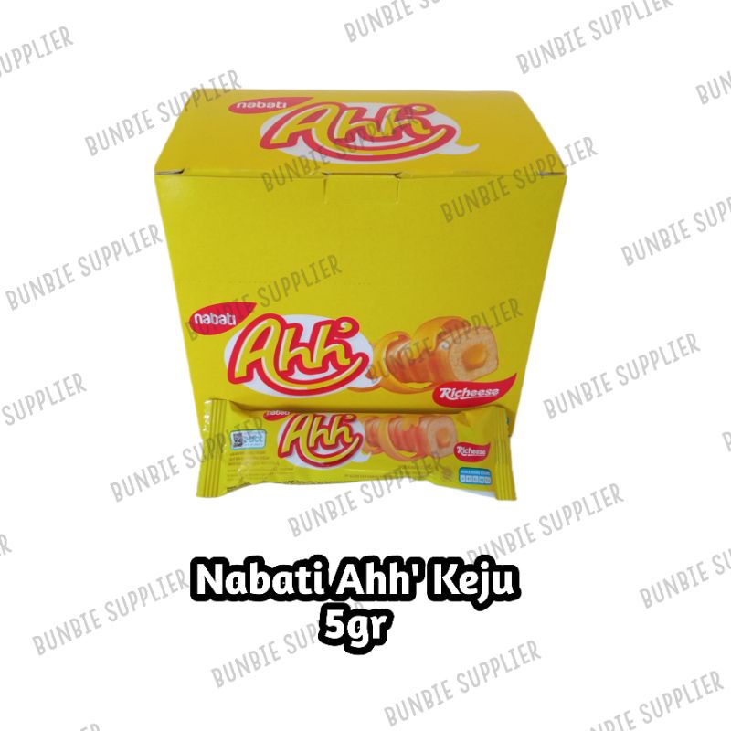 Jual Richeese Nabati Ahh 5gr x 20pcs Snack cemilan Keju Coklat (KARTON ...