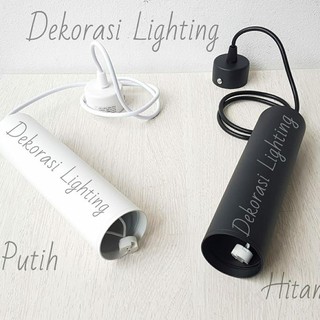 Jual Lampu Gantung Plafon Sorot Spotlight Mr16 Body Putih Dan Hitam 