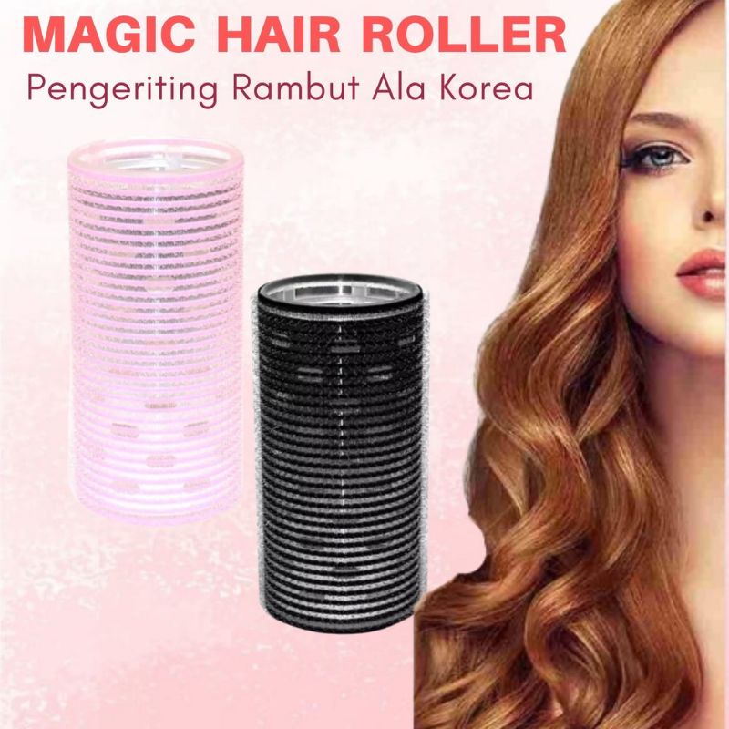 Jual READY SOFT PINK Hair Rollers Roll Rambut Besar Magic Curler