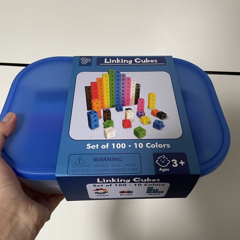 Jual linking cube math with handout alat bantu hitung matematika ...