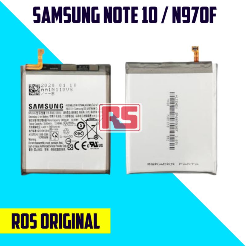 BATRE BATERAI BATTERY SAMSUNG GALAXY NOTE 10 SM-N970F EB-BN970ABU ORIGINAL