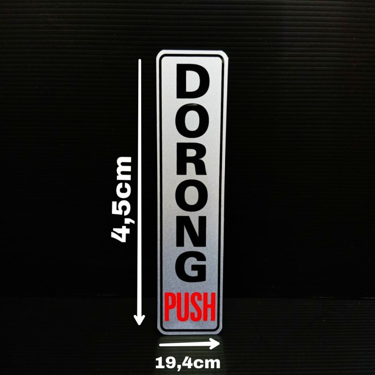 Jual Sign Label Acrylic Tulisan Dorong Push | Shopee Indonesia