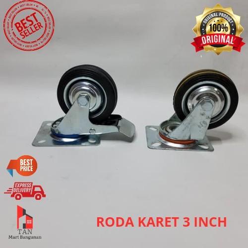 Jual Etalase Roda Etalase Inch Roda Karet Trolley Tipe Hidup Mati Satuan Shopee Indonesia