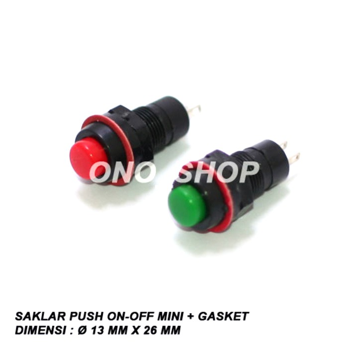 Jual Saklar Push On Off Mini + Gasket | Shopee Indonesia