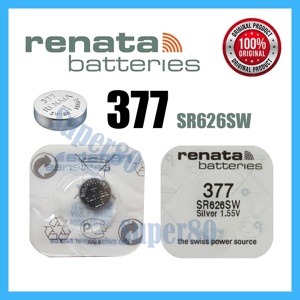 Jual Renata Ori 377 Sr626sw Baterai Jam Battery Batre Asli Original