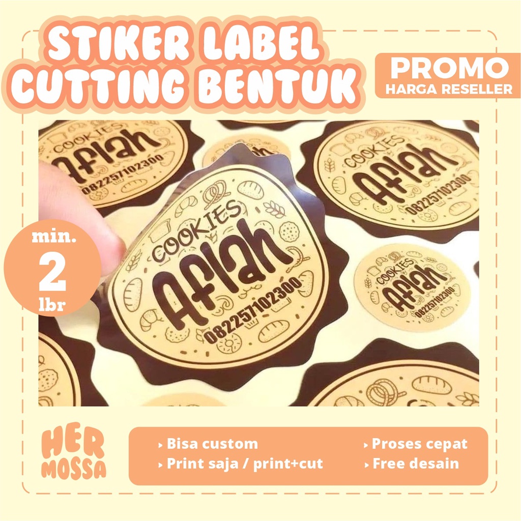 Jual CETAK STIKER LABEL CUTTING BULAT/BENTUK | STIKER OLSHOP | Thank ...