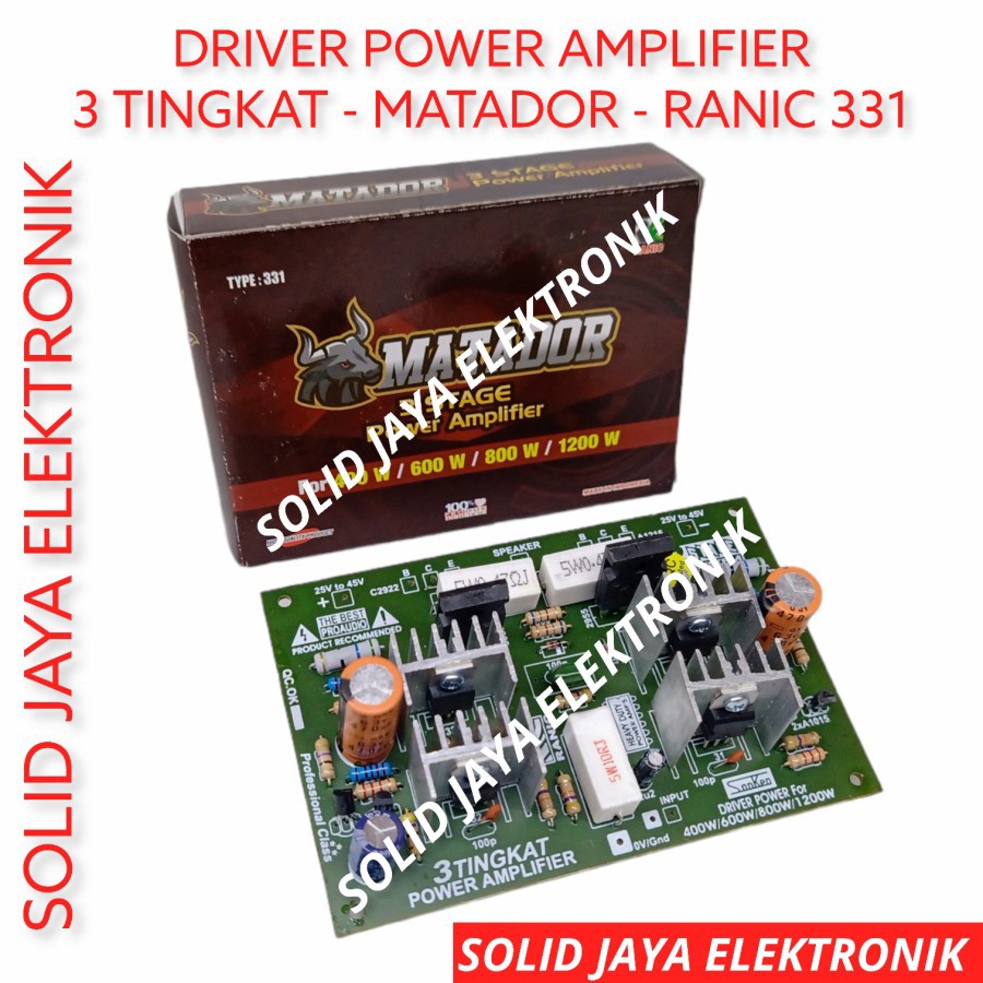 Jual KIT DRIVER POWER 3 TINGKAT MATADOR 3 STAGE SYSTEM POWER AMPLIFIER