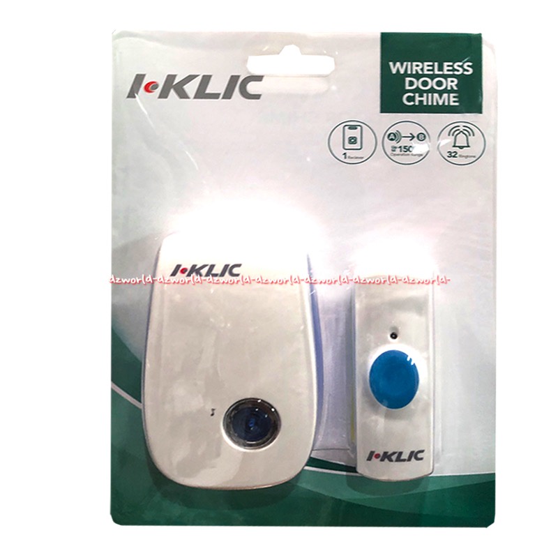 Jual i-Klic Moztec Wireless Door Chime Bell Bel Tanpa Kabel Kotak Kecil ...