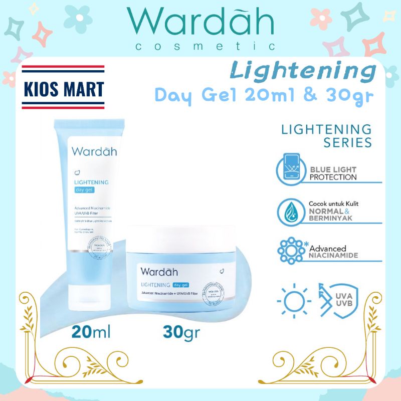 Jual Wardah Lightening Day Gel with Advanced Niacinamide UVA UVB Filter