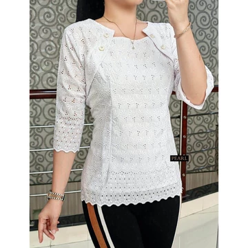 Df Atasan Blus Katun Bolong Baju Kondangan Wanita
