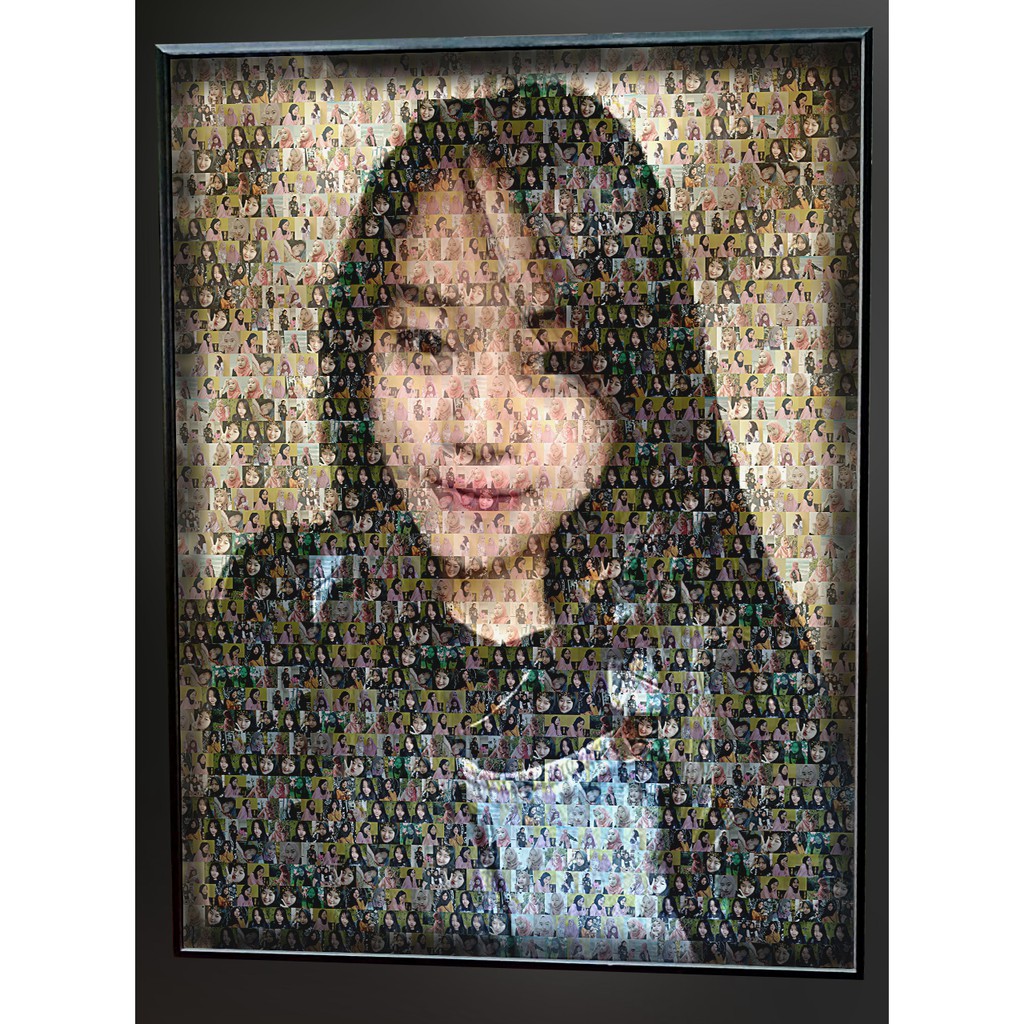 Jual Edit Foto Mozaik dengan Frame Block Poster ukuran 12R dll. -  Multicolor di Seller AJ_store - Karanganyar, Kota Bandung