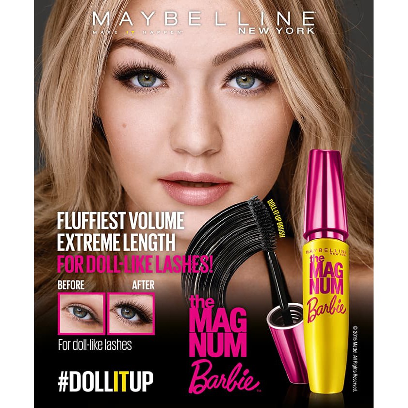 Jual Maybelline The Magnum Barbie Mascara Shopee Indonesia