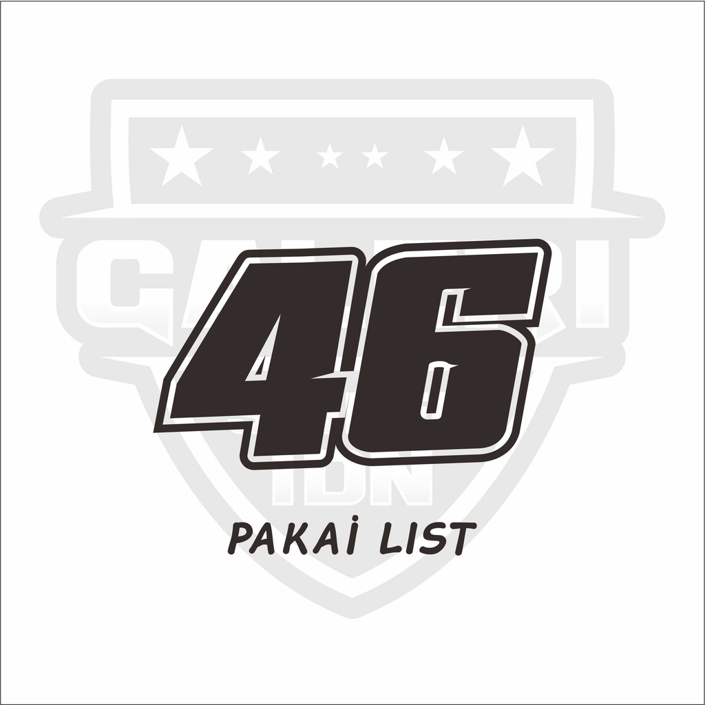 Jual STIKER CUTTING ANGKA / NOMER RACING CUSTOM | Shopee Indonesia
