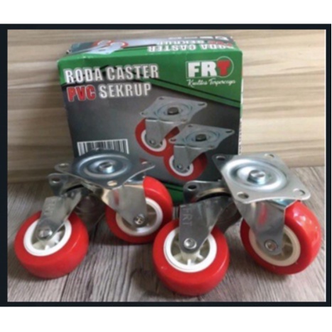 Jual Db Teknik Roda Caster Etalase Rem Tanpa Rem Roda Hidup Nylon Merah Inch Rrt