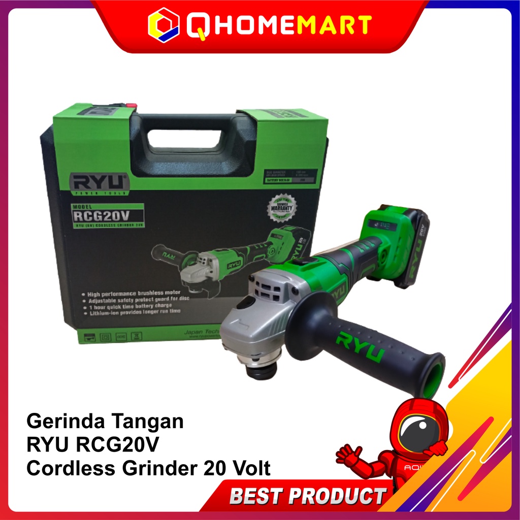 Jual Gerinda Tangan RYU RCG20V Cordless Grinder 20 Volt | Shopee Indonesia
