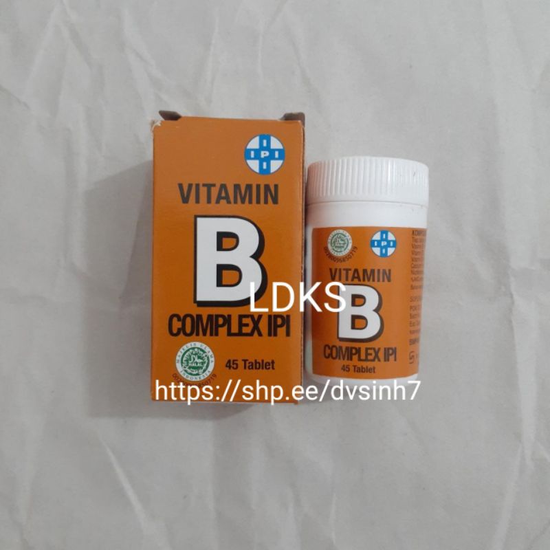 Jual IPI Vitamin B Complex Isi 45 Tablet | Shopee Indonesia