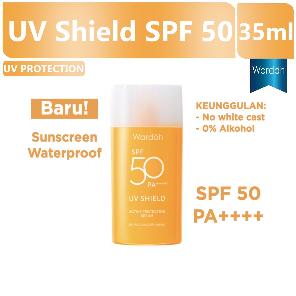 Jual Wardah UV Shield Active Protection Serum SPF 50 PA++++ - 35ml ...