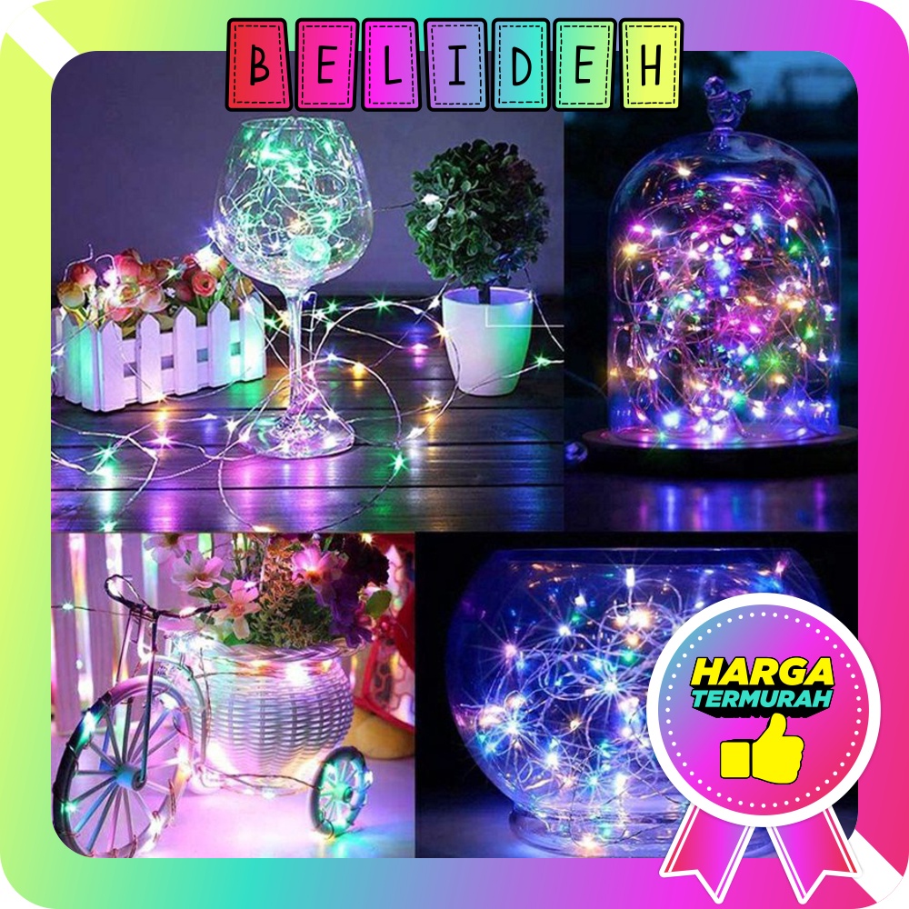 Jual Belideh Lampu Tumblr Kawat Mini Lampu Hias Dekorasi Gift Box Bucket Balon Fairy