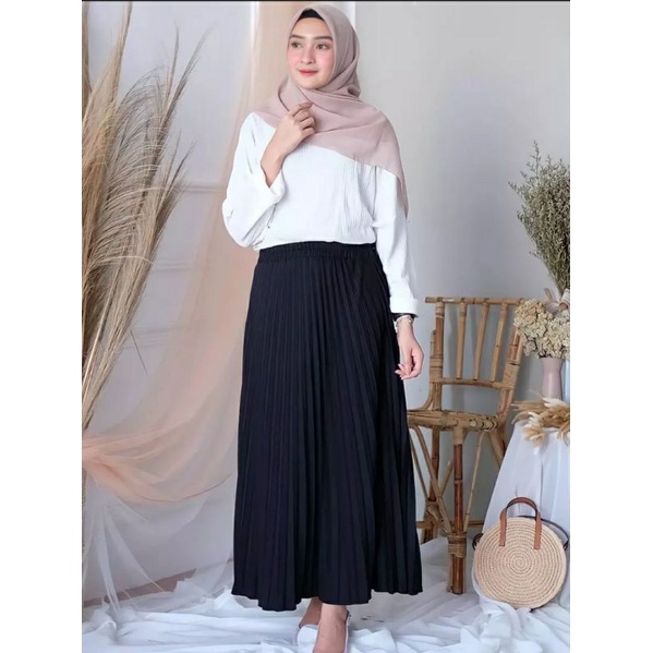 Jual Rok Plisket / Rok / Rok Plisket Premiun / Rok Plisket Panjang ...