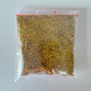 Jual GLITTER HOLOGRAM GOLD 8gram Hiasan Resin Powder Tabur Warna Warni ...