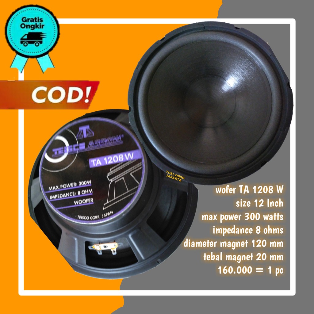 SEPASANG Speaker Woofer 12