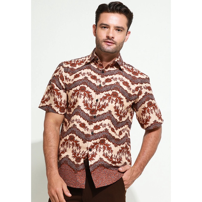 Jual Arjuna Weda Hem Pria Batik Rangrang Slim Fit | Shopee Indonesia