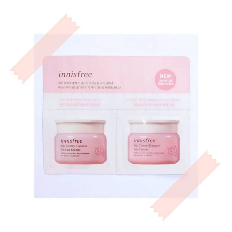 Jual Innisfree Cherry Blossom Sample set (Cherry Blossom Jelly Cream & Cherry Blossom Tone Up