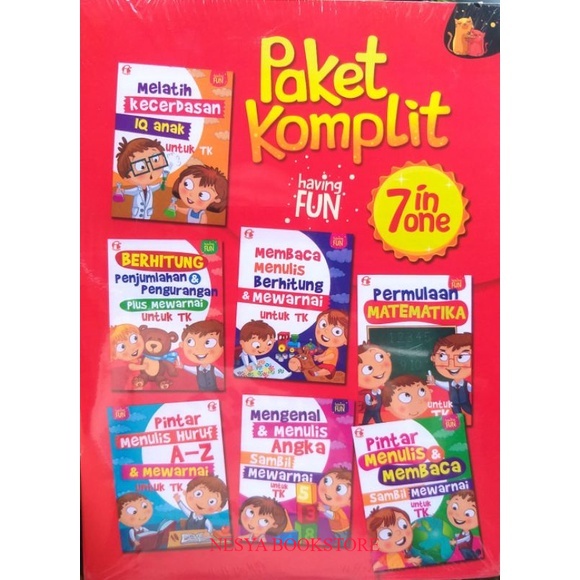 Jual Buku Belajar Anak PAKET KOMPLIT TK & PAUD 7 In One Havingfun ...