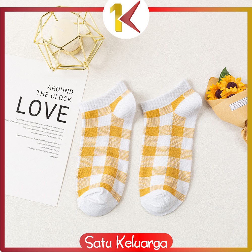 Jual Sk P Kaos Kaki Pendek Wanita Motif Kuning Lebah Gaya Korea Kaus Kaki Semata Kaki